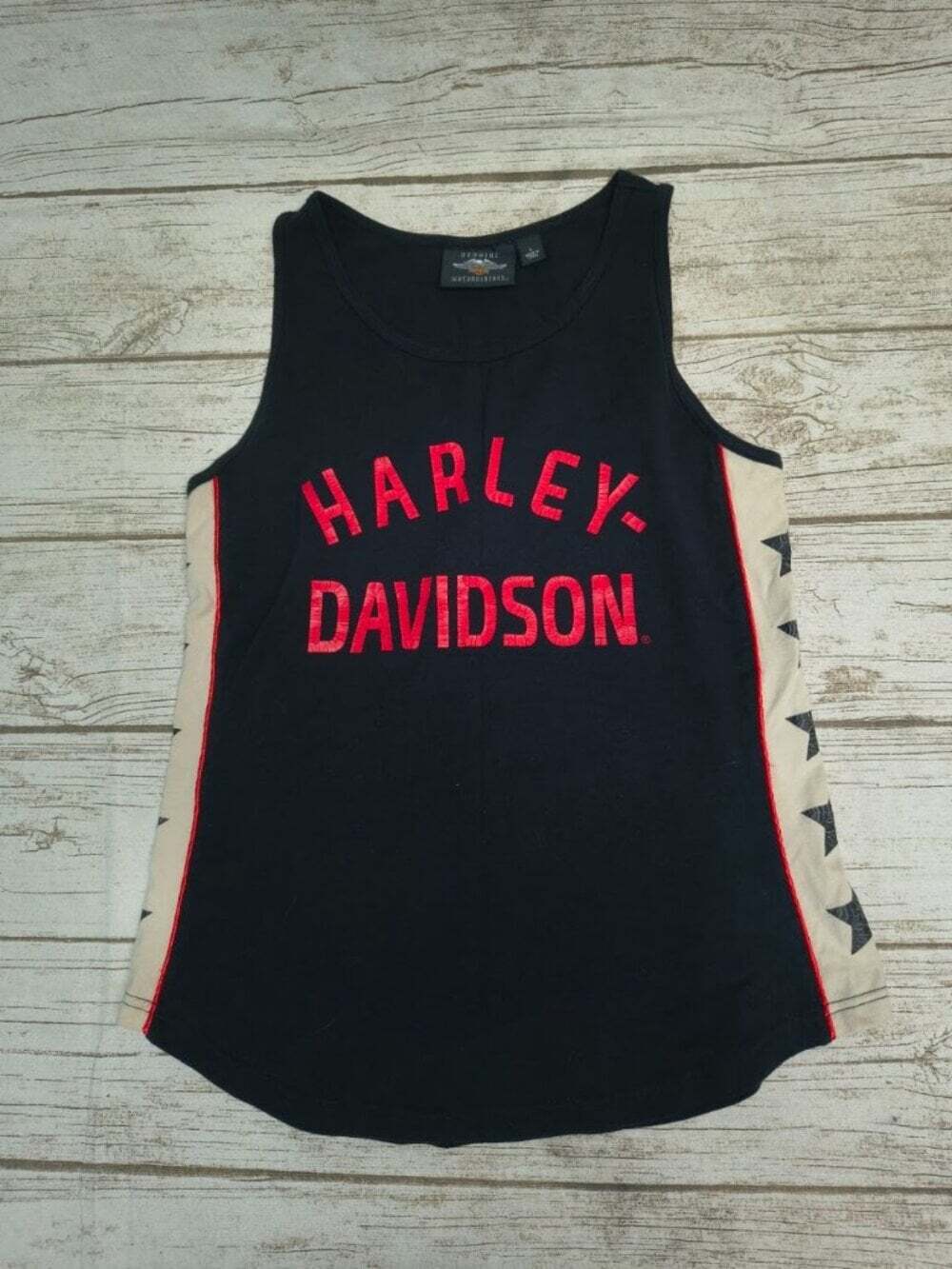 Harley-Davidson Genuine MotorClothes Black Red Star Tank Top Women Size Large
